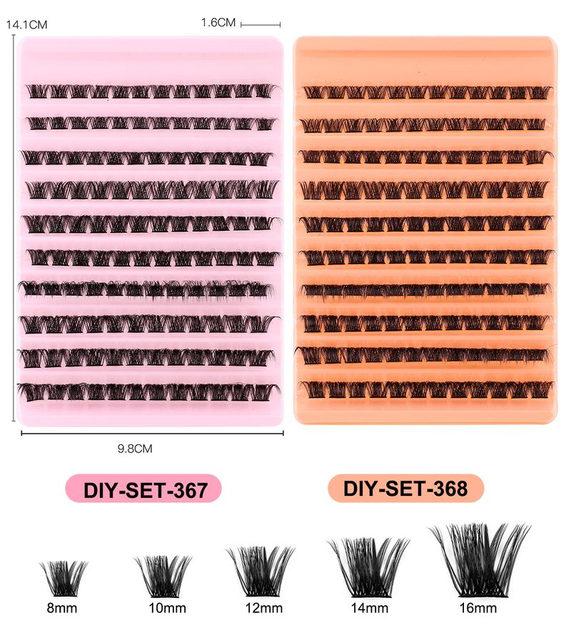 3D Western Style False Eyelashes Hot Melt Cluster Fluffy Dense Self-Application Lash Extensions Volume For Deep Eye Contour_voghion.com