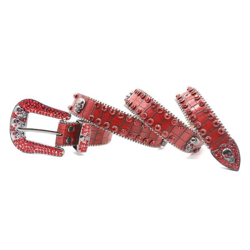 Water Diamond Designer Hip Hop Punk Fashion Trendy Women's Belt_voghion.com