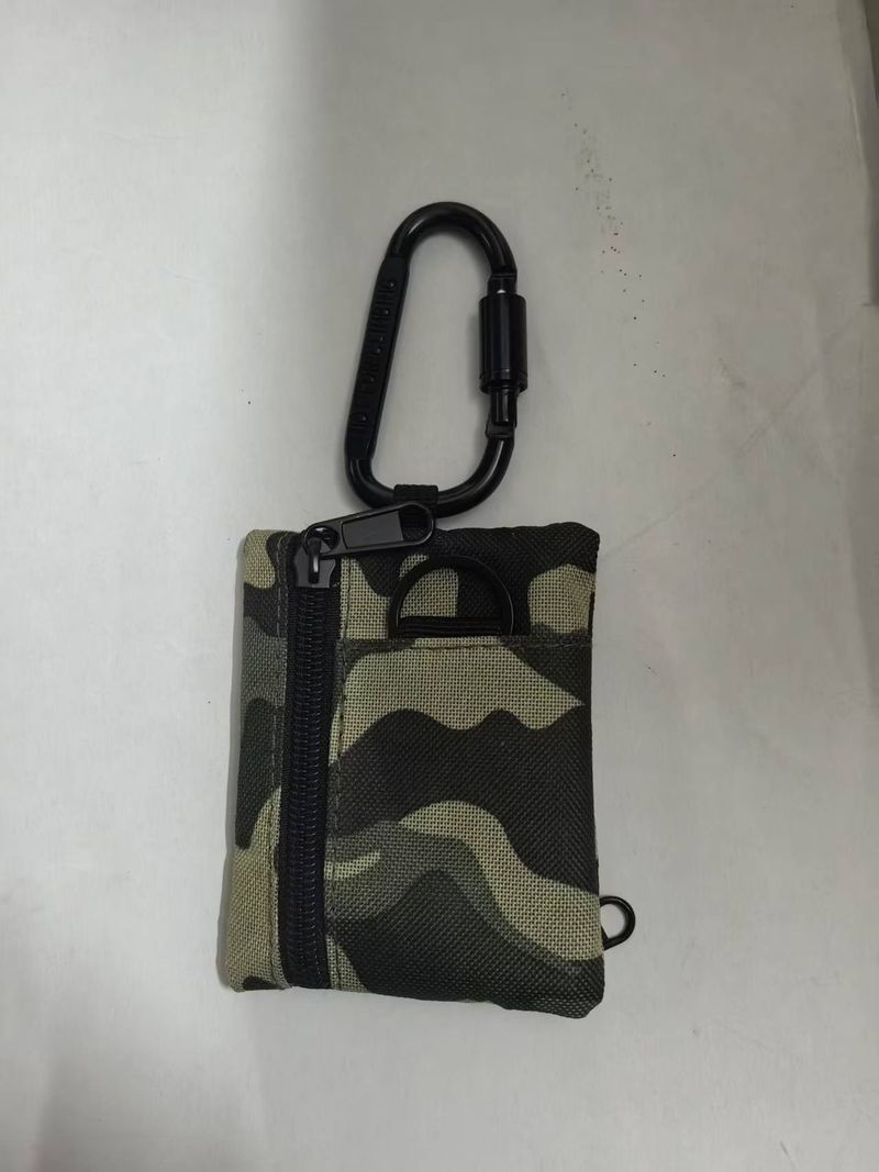 Portafoglio piccolo minimalista da campeggio tattico per esterni, arrampicata, pesca, portamonete con cerniera, porta carte, chiave, auricolari_voghion.com