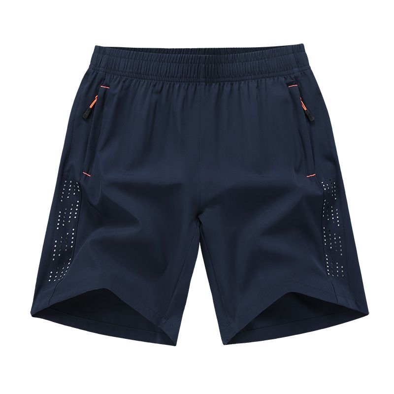 Ice Silk Cropped Pants In Summer, Thin Casual Quick Drying Pants, Loose Fit Sports And Fitness Running Shorts For Men_voghion.com