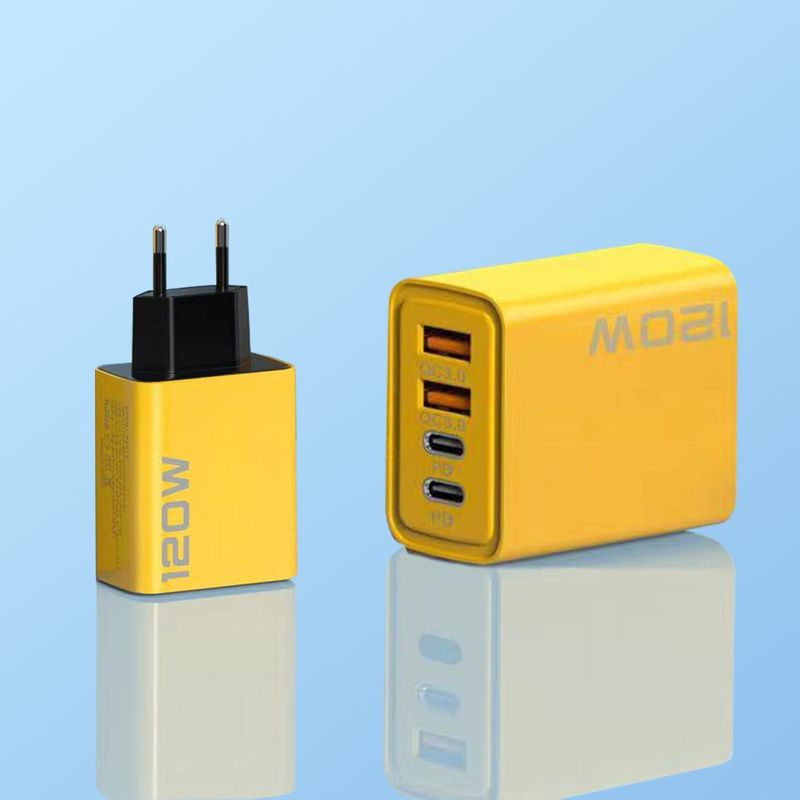 50704555550<=3 50704555550<=3 Compatible Charger Multi-Port US EU UK Dual Type-C Port 120W Charging Head Cross-Border Mobile Phone USB Set_voghion.com