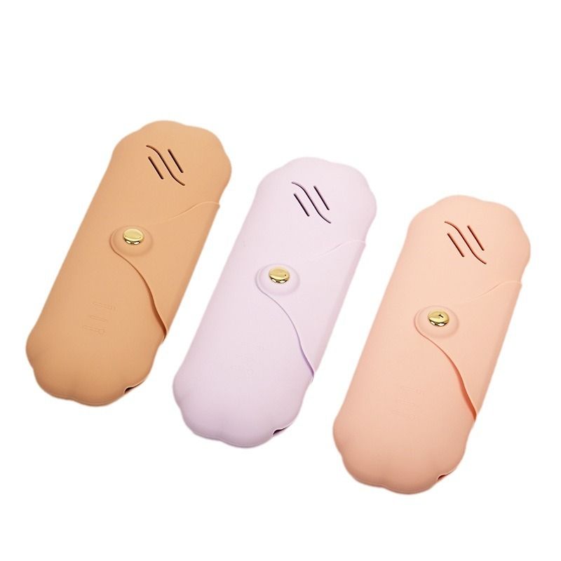 Premium-Organizer aus Silikon für Make-up-Pinsel und Lippenstift, 22,3 × 7,5 cm – staubdicht und reisefreundlich, Etui für Augenbrauenstift und Kosmetikutensilien (TSA-konform)_voghion.com