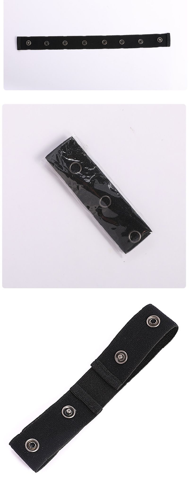 Cintura pigra da uomo elastica con fibbia di regolazione dell'estensione dell'estensione dei jeans invisibili HOT_voghion.com