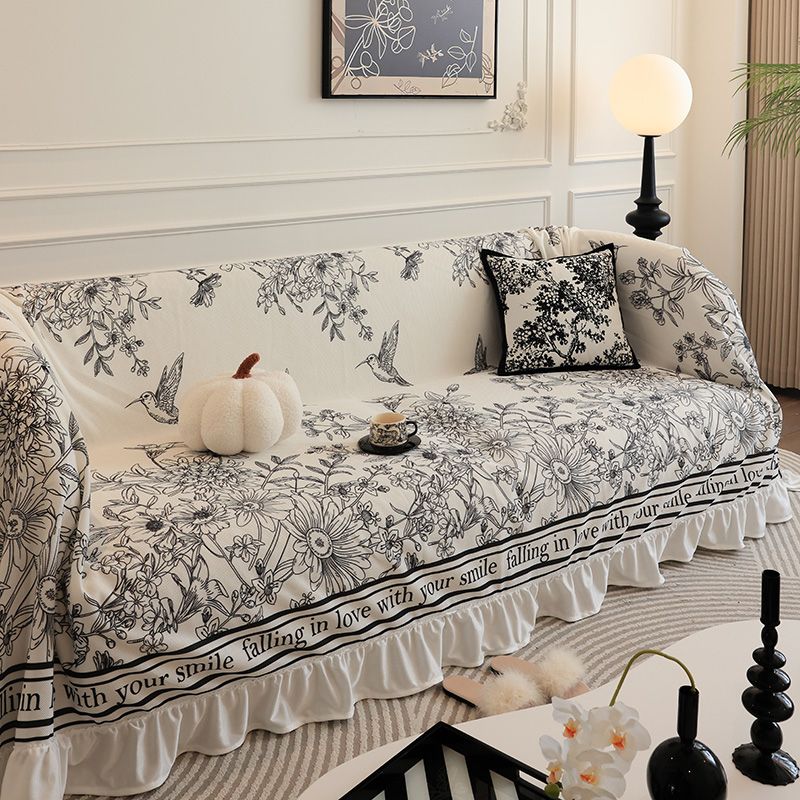 Frischer Sofabezug aus Eisseide, rutschfest, bedruckt, kratzfestes Handtuch_voghion.com