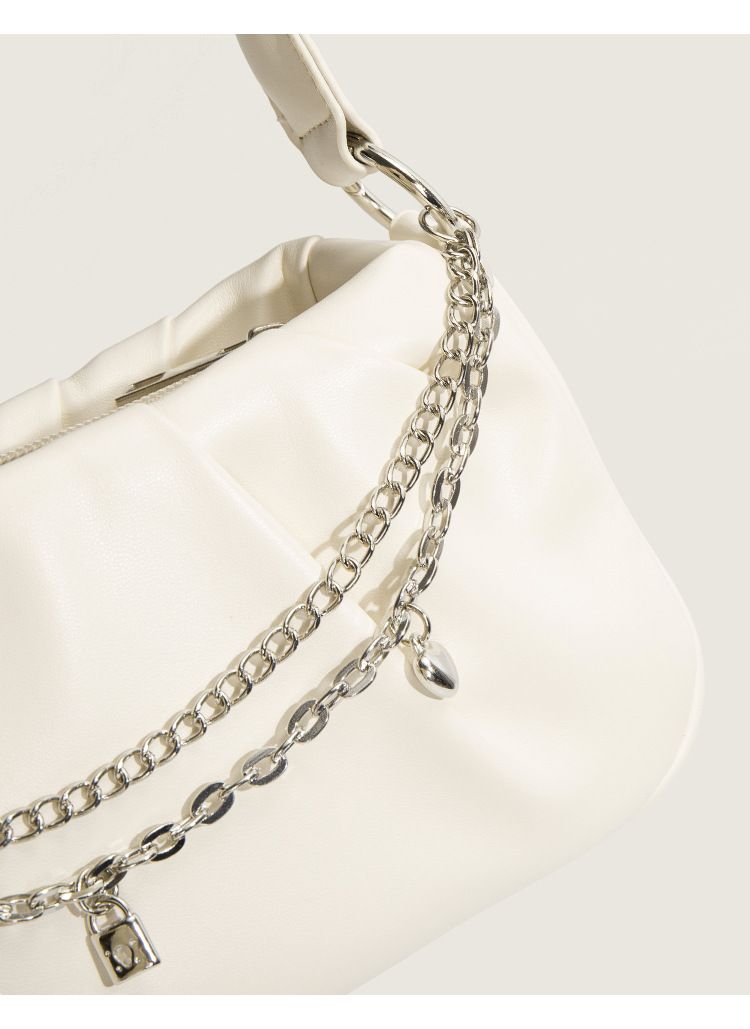 Damestassen Nieuwe modetrend All Match ketting geplooid ontwerp Twist schouderband Koreaanse stijl schouder crossbody damestas_voghion.com