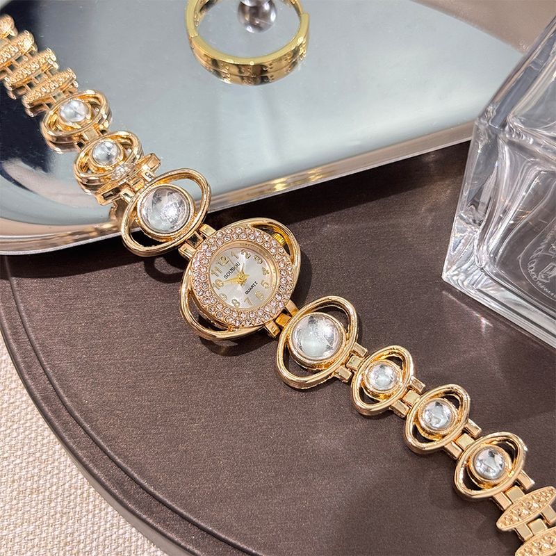 Orologio da donna alla moda, digitale, di lusso, con pietra, semplice, con decorazione a forma di nebulosa, per lavoro quotidiano, compleanno, anniversario, regalo di San Valentino_voghion.com