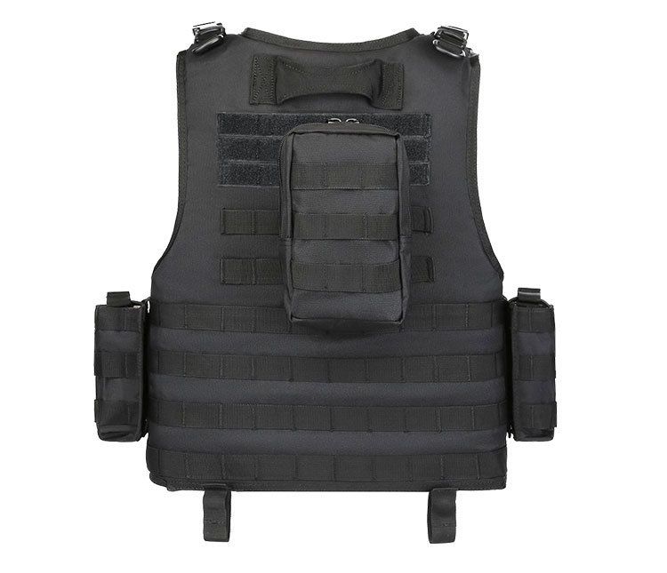 Amphibische Weste für Erwachsene, schnell lösbar, leicht, multifunktional, taktische Weste, stichsichere Platte, kugelsichere Weste, CS, Outdoor, Brustaufhängung_voghion.com