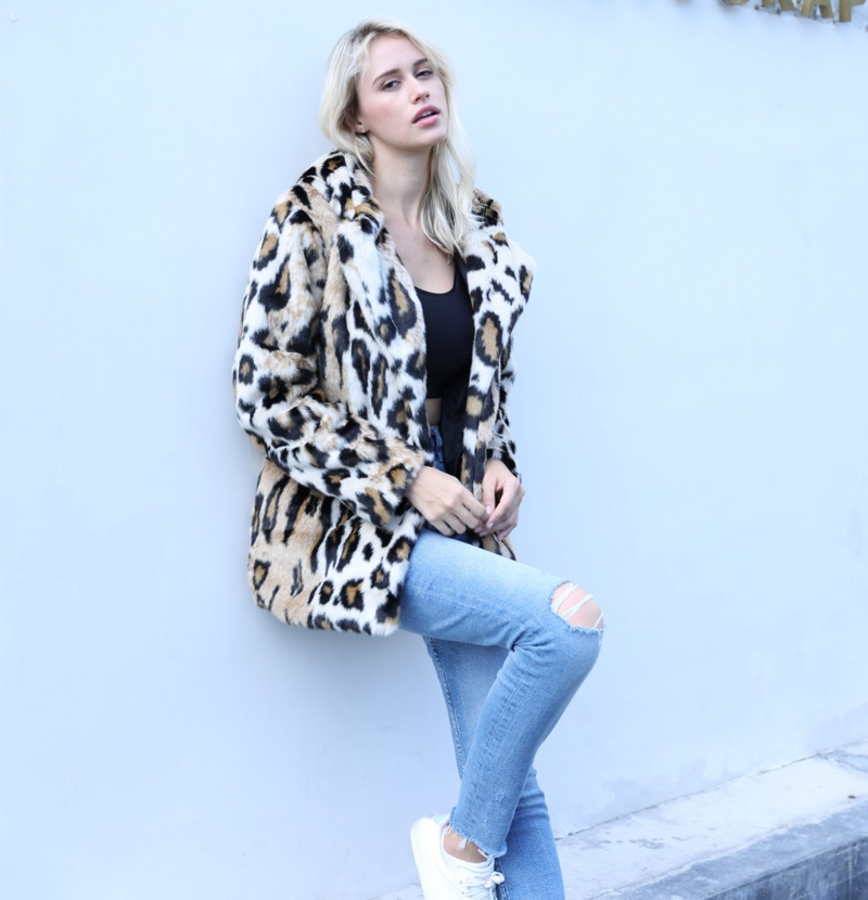 Dámské oblečení z bobří kožešiny s kapucí a límcem Stylový dámský kabát z imitace kožichu_voghion.com
