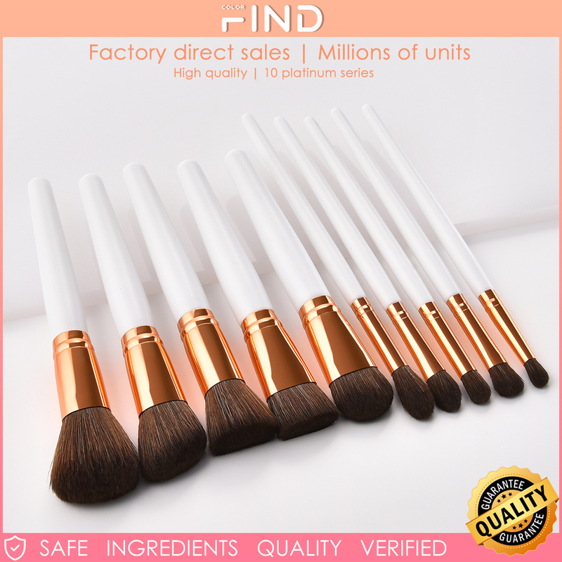 12-tlg. weißes professionelles Make-up-Pinsel-Set, hochwertiges Reiseset, Direktverkauf ab Werk_voghion.com