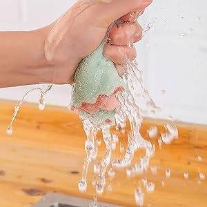 Cleaning Cloths Kitchen Towels Microfiber Washcloths Lint Free Dish Cloth Reusable Dishtowels Household 10"x10", Pack of 5 _voghion.com