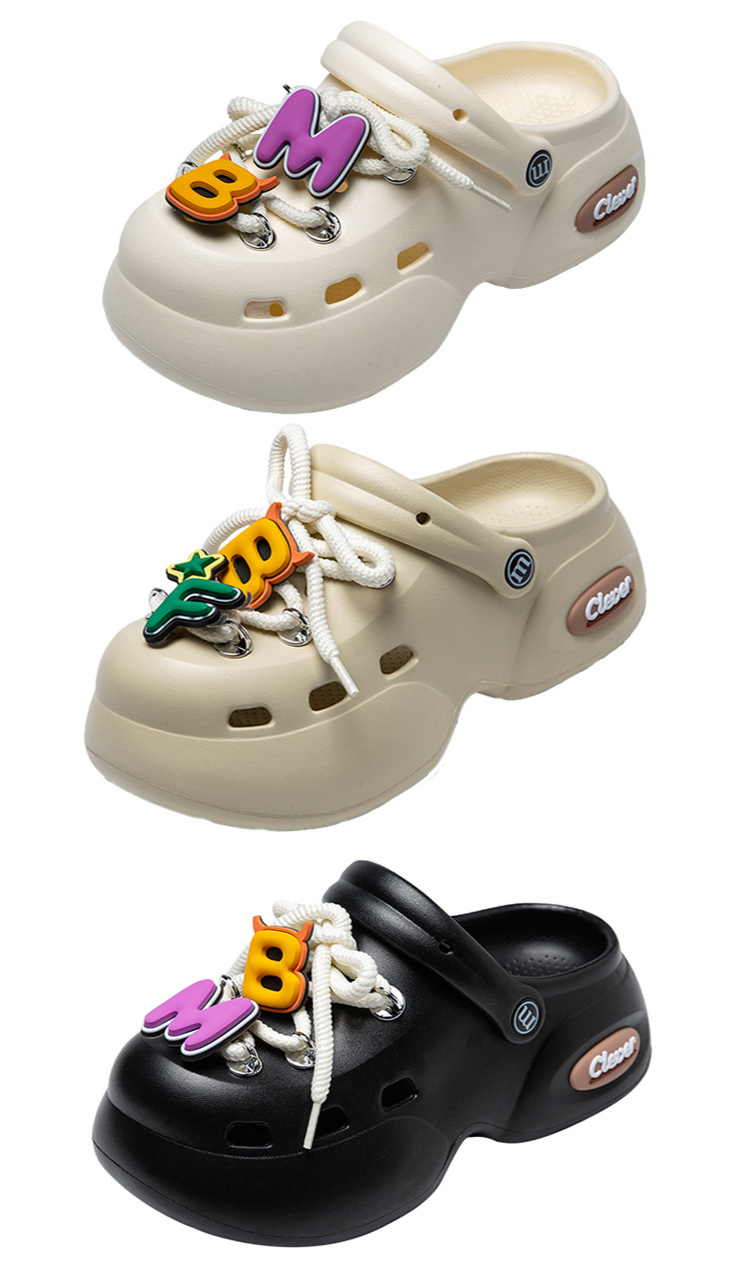 Cloud Cushion Clogs für Damen – 3 cm hohe Plateausandalen mit rutschfester Sohle (für Krankenschwestern und den Strand geeignet) – Atmungsaktive Outdoor-Slides für den Sommer (Größe 35–40)_voghion.com