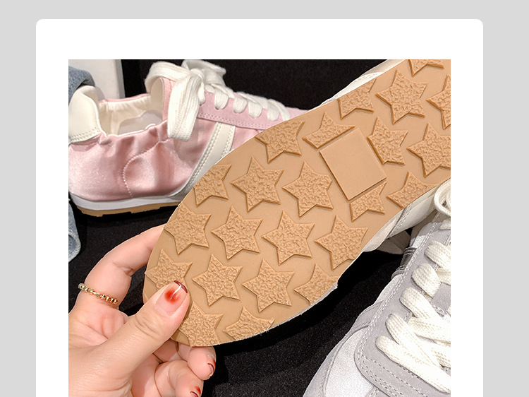 Women's Silver Ballet Training Shoes For Women New Satin Breathable Casual Sports Shoes For Women Forrest Gump Shoes_voghion.com
