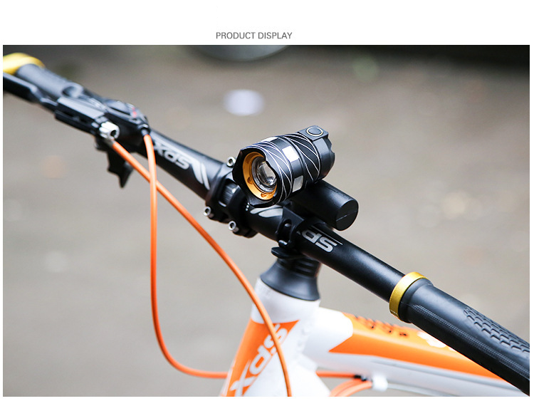 Faro anteriore per bicicletta, impermeabile, per mountain bike, in lega di alluminio T6, luce forte, luce ad alta luminosità, illuminazione anteriore per bicicletta_voghion.com
