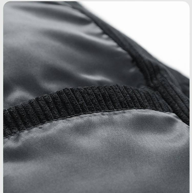 Stand Collar Cotton Jacket Men's Winter Windproof Plus Velvet Thickened Cotton Jacket Couple Thickened Corduroy High Quality_voghion.com