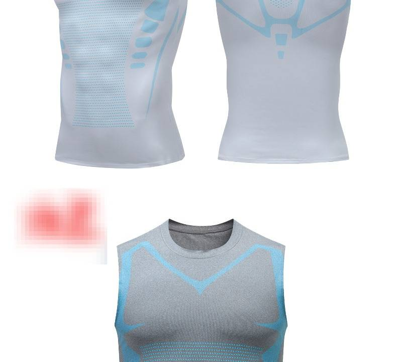 Men's Quick-Dry Sports T-Shirt - Breathable & Lightweight Running Gym Vest For Basketball Training & Workout (Black/White/Gray)_voghion.com