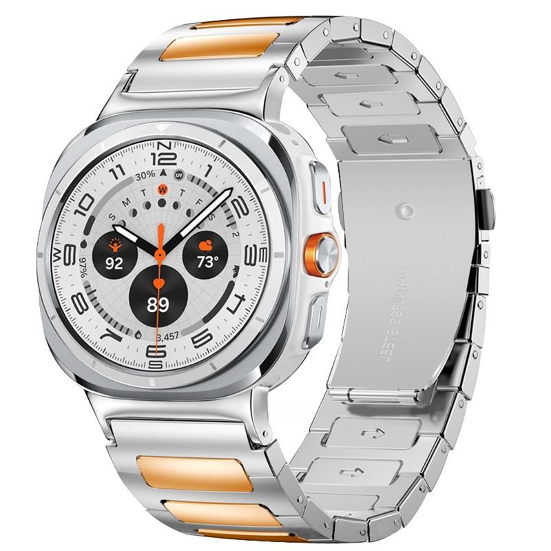Curea pentru Samsung Galaxy Watch Ultra 47mm din oțel inoxidabil, brățară metalică pentru Samsung Galaxy Ultra, brățară de afaceri pentru bărbați_voghion.com