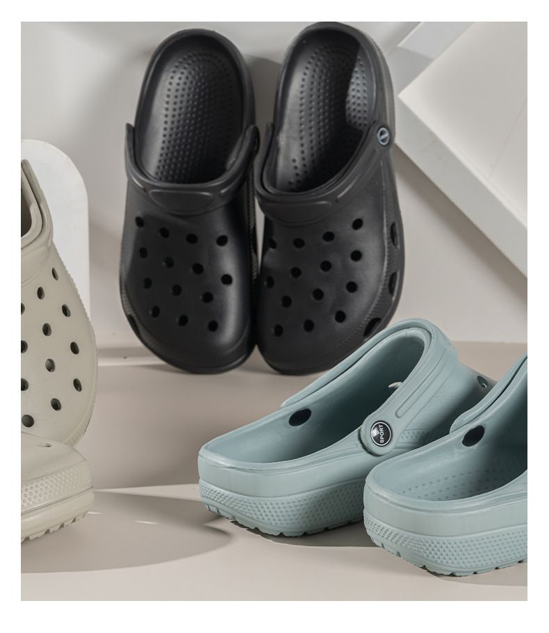 Sandales d'été pour hommes, nouvelles sandales de couleur unie, chaussures de plage pour amoureux de Baotou_voghion.com