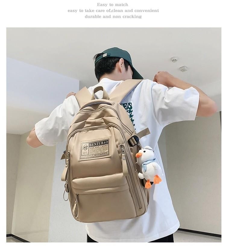 Mochila sencilla y atractiva para exteriores, portátil, para hombres y mujeres, ideal para estudiantes de primaria, secundaria y universidad._voghion.com