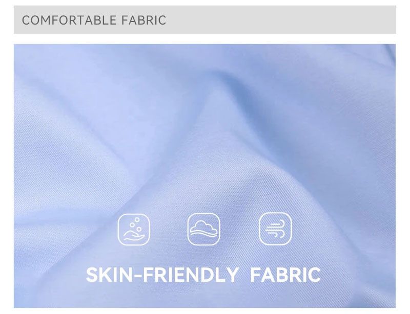 Camicia da uomo elasticizzata semitrasparente – Camicia casual da lavoro in poliestere elasticizzato a 4 vie con comfort traspirante per l'ufficio e la sera_voghion.com