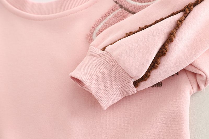 Children's Clothing 2025 Spring Autumn New Collection 0-4 Year Old Middle and Small Girls' Towels Embroidered Rabbit_voghion.com