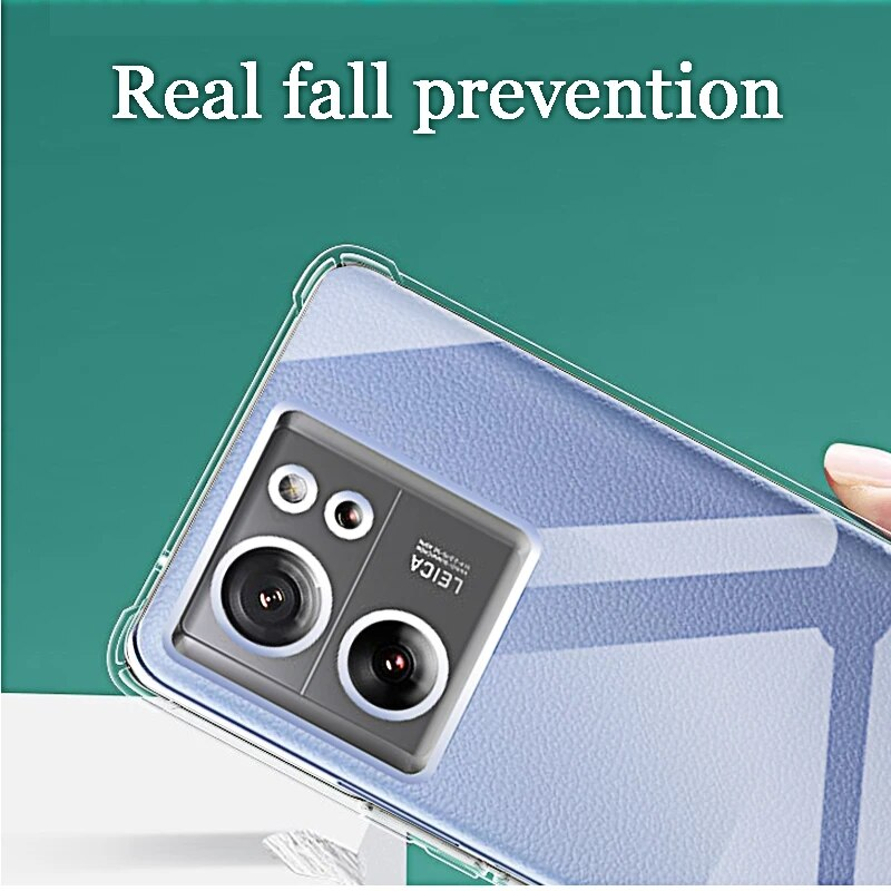 Silicone Soft Phone Case for Xiaomi Mi 13T 12T 11T 11 12 13 Lite Ultra Clear Transparent Back Cover Poco M6 X5 M5 F5_voghion.com