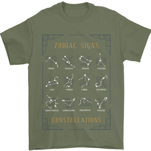 Sternzeichen Konstellationen Herren T-Shirt 100% Baumwolle_voghion.com