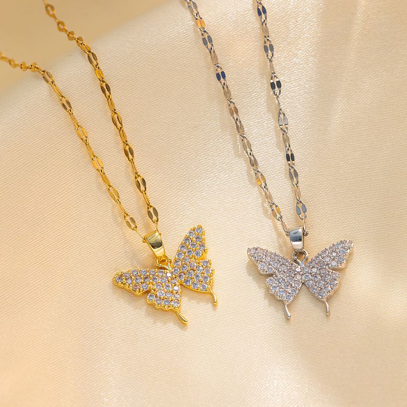 Collier nœud en acier titane pour femme (2022), pendentif au design jeune et luxueux, au style froid et indifférent_voghion.com
