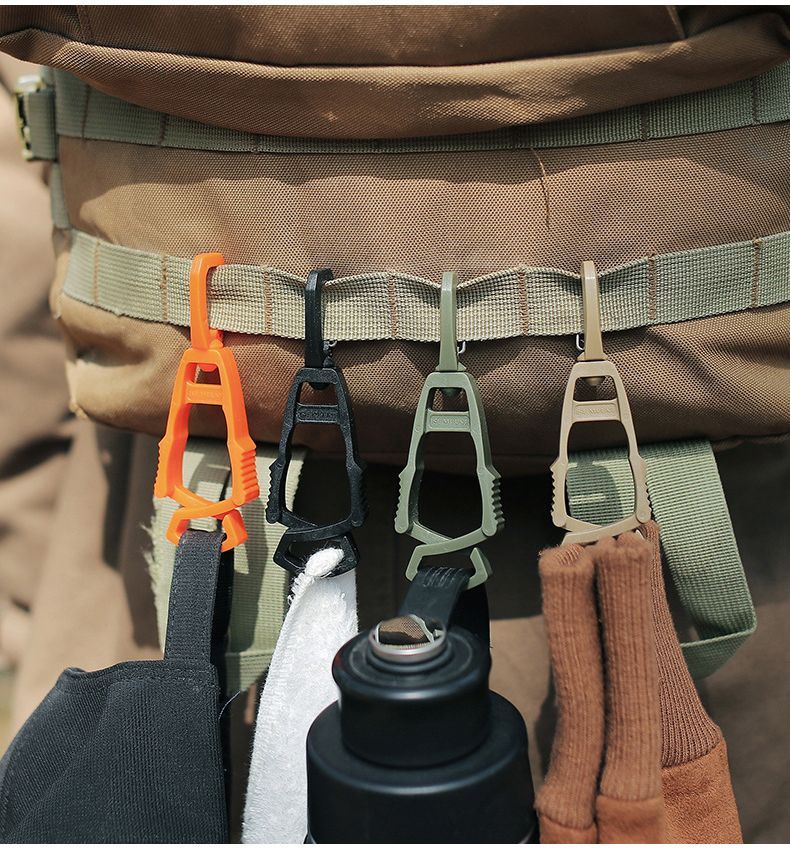 Nuovo guanto Artifact Outdoor Fibbia da appendere Portachiavi da cintura leggero in plastica per barbecue con clip anti-smarrimento rapido_voghion.com