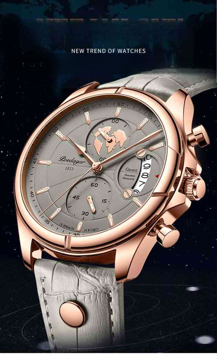 Multi functional waterproof men's watch sports quartz watch_voghion.com
