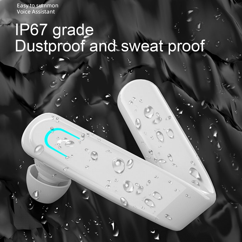 Bluetooth-compatible Earphone Mini Ear Hook IP67 Waterproof Wireless Sports Headset for Mobile Phone_voghion.com