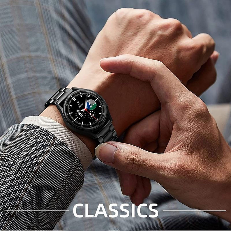 Curea metalică de 20 mm și 22 mm pentru Samsung Galaxy Watch 5/4 40 mm, brățară din oțel inoxidabil, Galaxy Watch 4 Classic 46 42 mm/5 Pro 45 mm_voghion.com