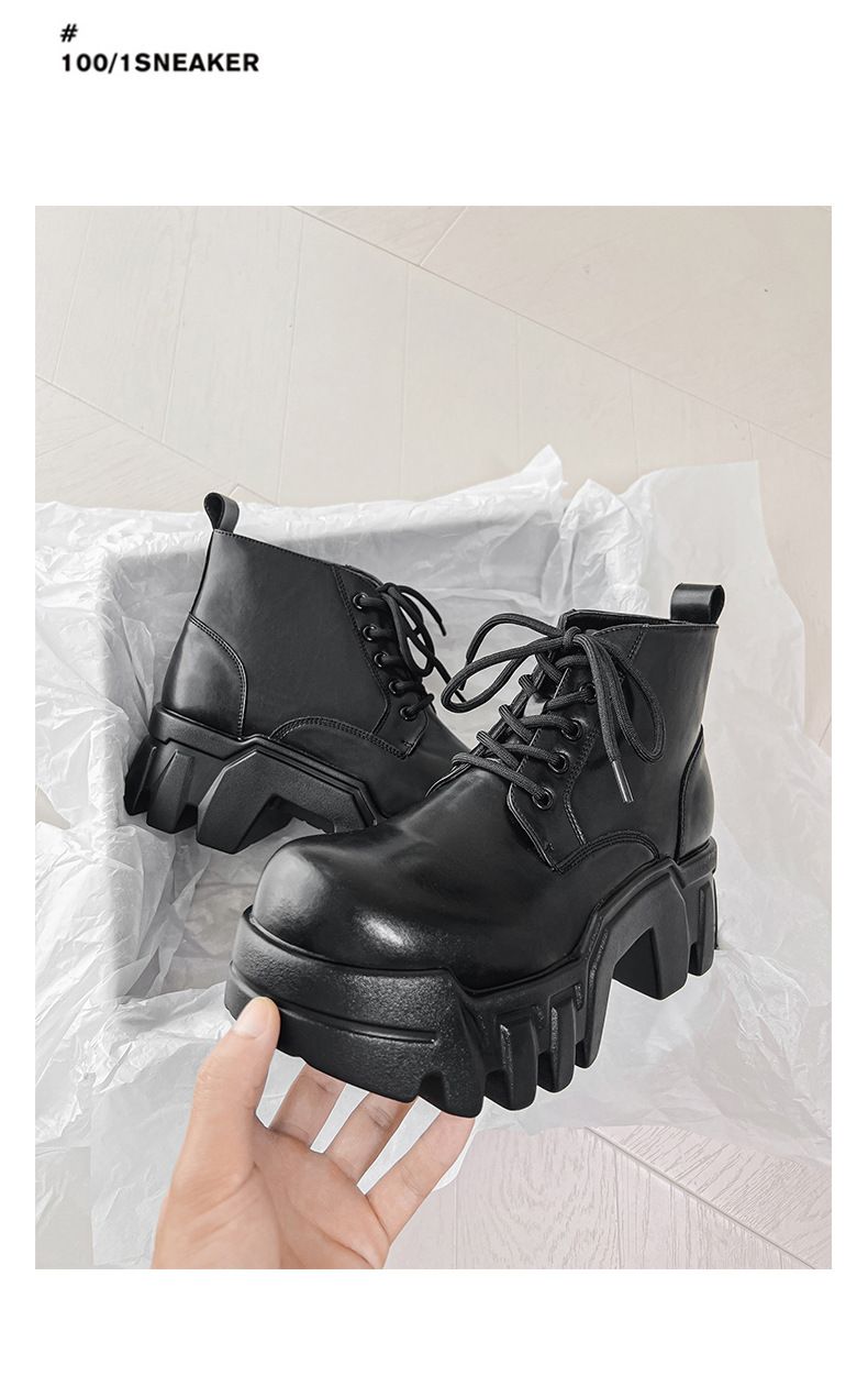 Gear Bottom Erhöhte Martin-Stiefel mit dicker Sohle Herren-High-Street-Bulldozer-Tooling-Lokomotivstiefel Derby-Stiefel mit mittlerem Kopf_voghion.com