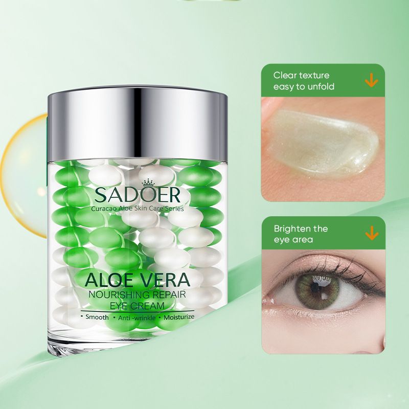 SADOER Aloe Nourishing Repairing Cream in Englisch, Erfrischend und Reduziert feine Linien, Strafft Tränensäcke_voghion.com