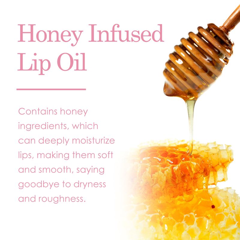EELHOE Honey Infused Lip Oil, Moist Lips Fade Lip Lines Anti Cracking And Peeling Wet Lips_voghion.com