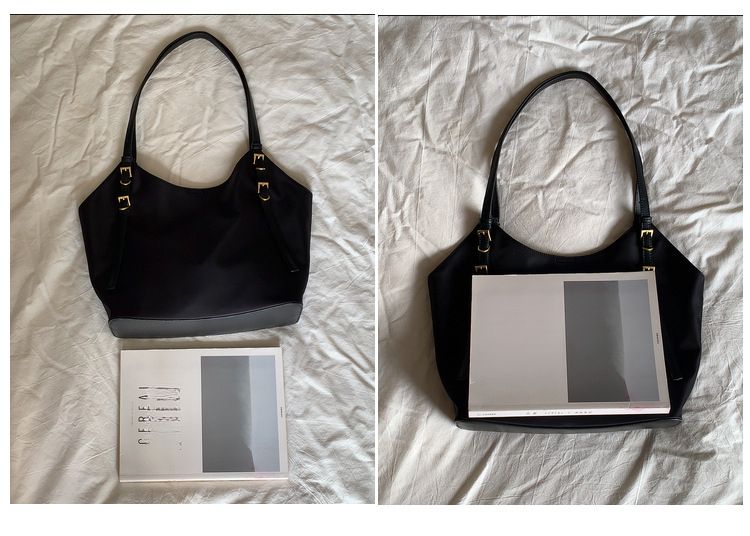 Borsa a tracolla in nylon di grande capacità da donna casual, modello 2025_voghion.com
