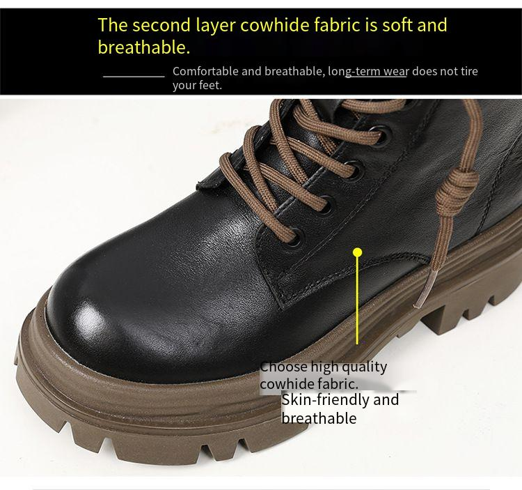 The new fall explosion of British style platform knight ankle boots all work boots_voghion.com
