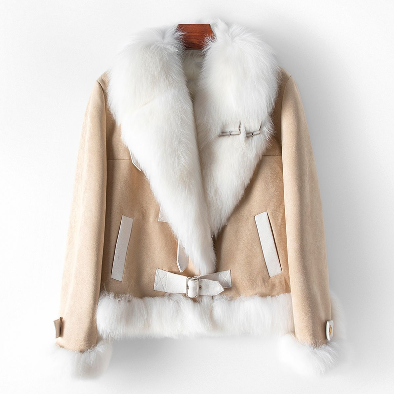 Damenbekleidung Neue Wintermode Lederjacke_voghion.com