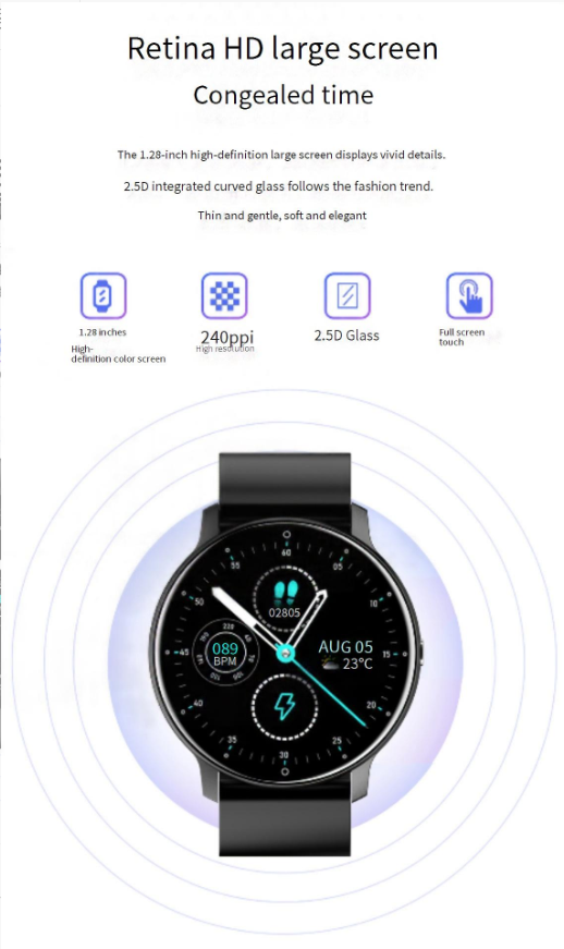 Slimme polsbandjes Smartwatch hartslag bloeddruk slaapmonitoring stappenteller afstandsbediening foto Bluetooth-armband_voghion.com