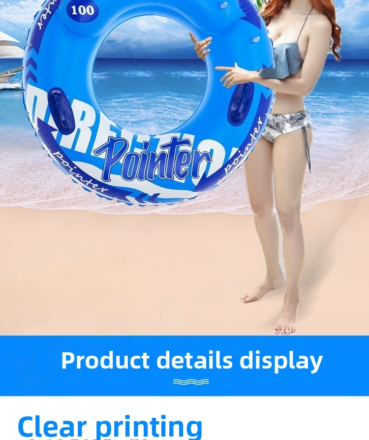 Salvagente gonfiabile a doppia camera per adulti - Galleggiante gonfiabile per piscina resistente con maniglie (in PVC extra spesso, atossico, include kit di riparazione e pompa dell'aria)_voghion.com