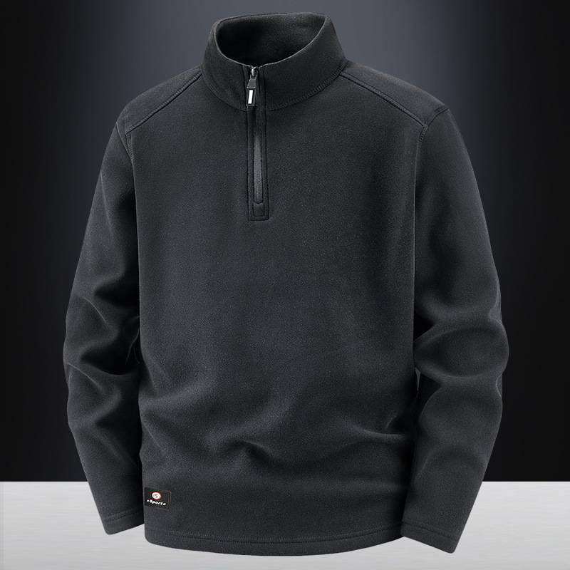 Erkek Hafif Yarım Fermuarlı Kapüşonlu Sweatshirt - İlkbahar ve Sonbahar İçin Nefes Alabilen Uzun Kollu Spor Üstü_voghion.com