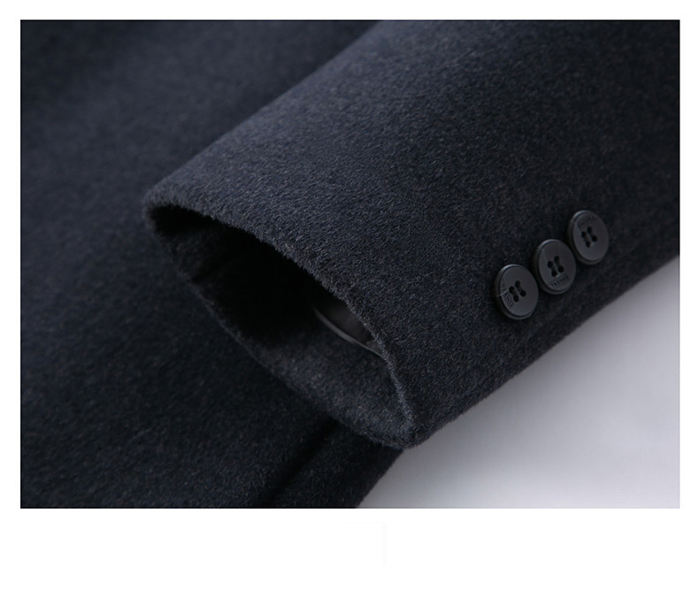 Hochwertiger doppelseitiger Kaschmirwollmantel für Herren, Business-Casual-Mantel mit fallendem Revers und einreihigem Design (Schwarz, Dunkelgrau)_voghion.com