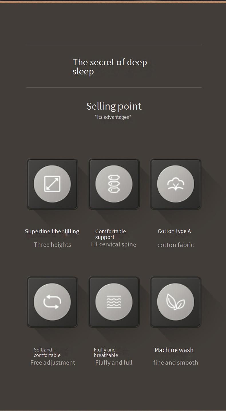 Hotelkissen-Set aus hochwertiger Baumwolle – A-Klasse-zertifiziert, atmungsaktiv und stützend zur Linderung von Nackenschmerzen, nicht kollabierendes Design_voghion.com