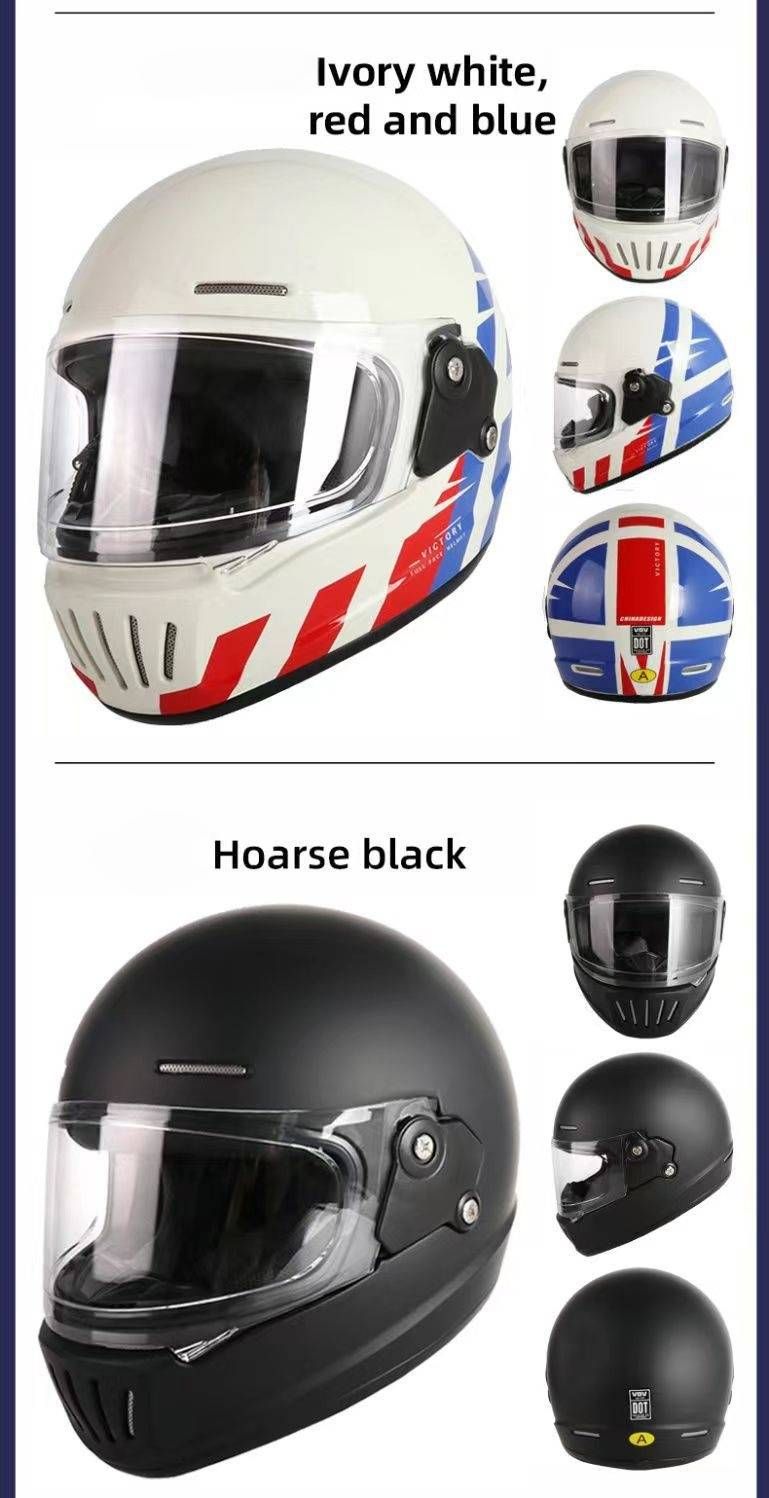 3C-gecertificeerde retro integraal motorhelm met Bluetooth - klassiek "varkenssnuit"-ontwerp voor cruiser- en scooterrijders_voghion.com