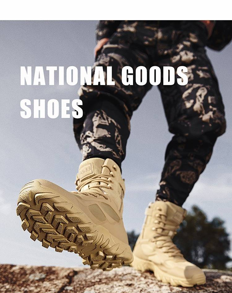 Magnum Tactical Boots für Herren – Hohe, atmungsaktive Militär-Kampfstiefel, strapazierfähige Outdoor-Wandertrainingsschuhe für Spezialeinheiten und Polizei_voghion.com