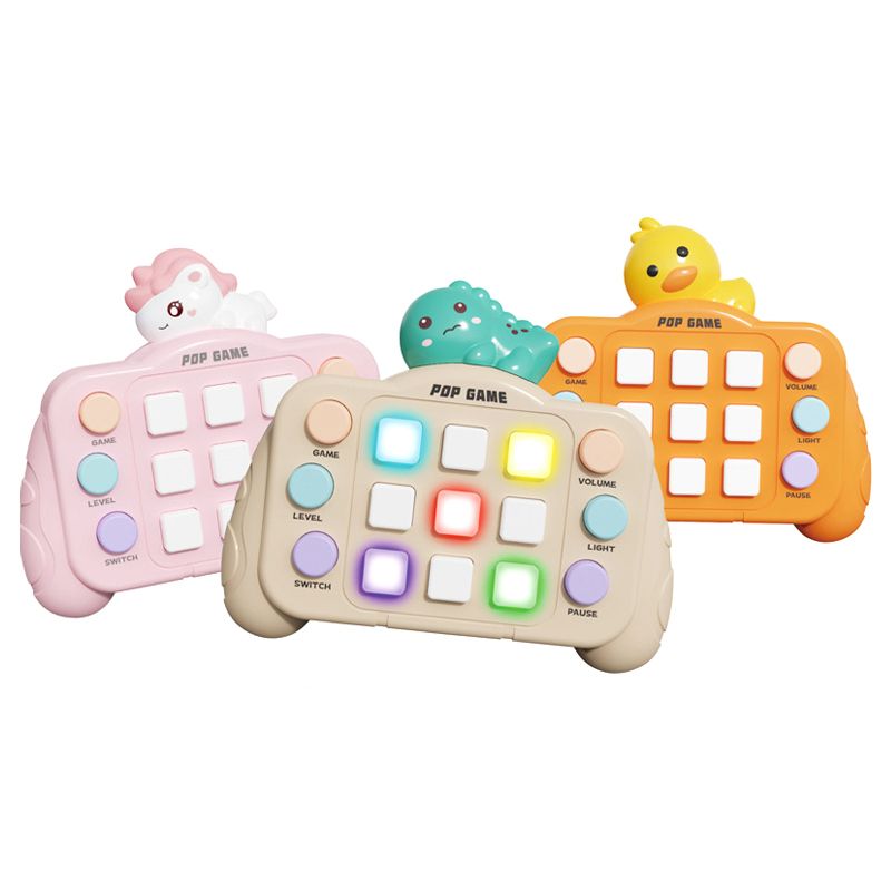 Juego de rompecabezas de burbujas con luces, consola de burbujas, juguete antiestrés portátil para niños y adultos._voghion.com