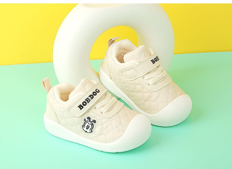 Bean Autumn/Winter New Two Cotton Baby Walking Shoes _voghion.com