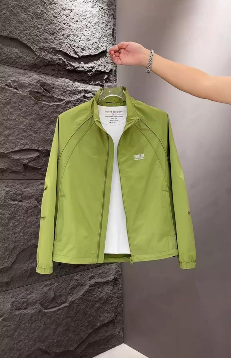 Giacca da uomo con colletto rialzato, semplice, versatile, alla moda e di alta qualità, con protezione solare_voghion.com