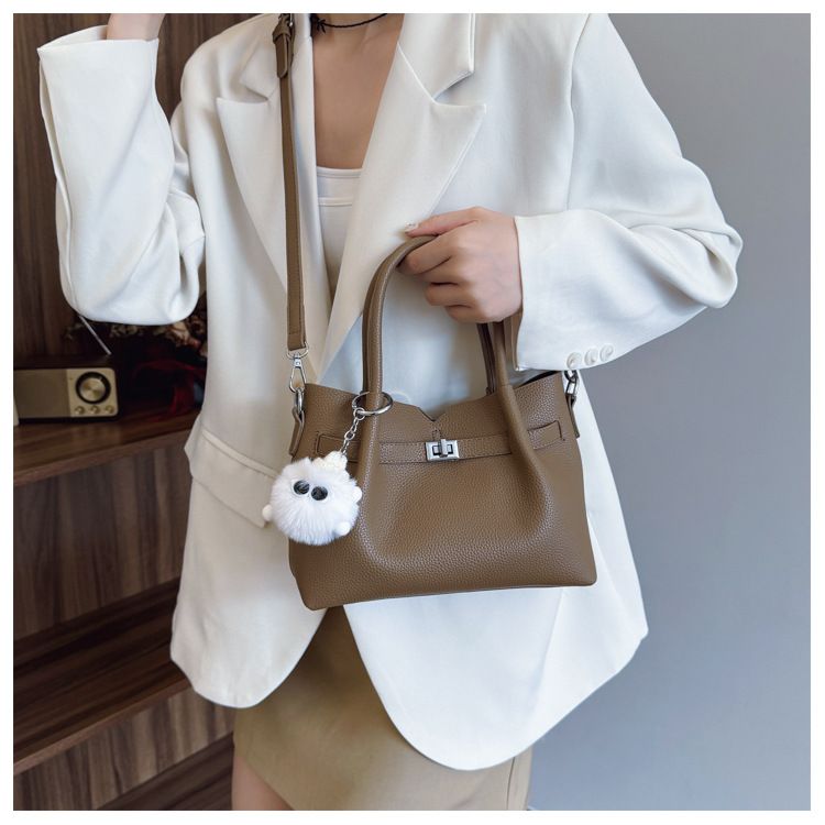 Borsa a secchiello personalizzata alla moda per donna, borsa a tracolla sottobraccio, borsa a mano casual da pendolare_voghion.com