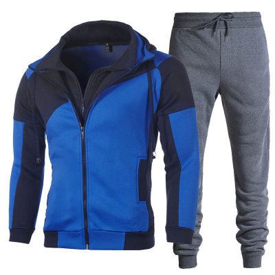 Pantaloni sportivi autunnali e invernali da uomo, casual, a maniche lunghe, due pezzi, con cappuccio, sportivi, esplosivi, da uomo_voghion.com