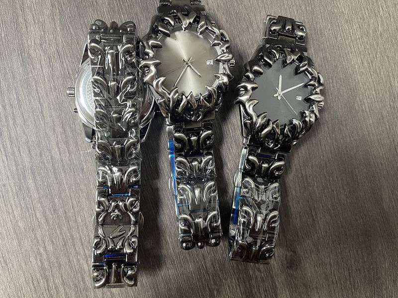 Men's Minimalist Retro Y2K Metal Watch – Unique Geometric Design, Waterproof, Quartz Movement, Stainless Steel Case High Grade Ins Niche Watch_voghion.com